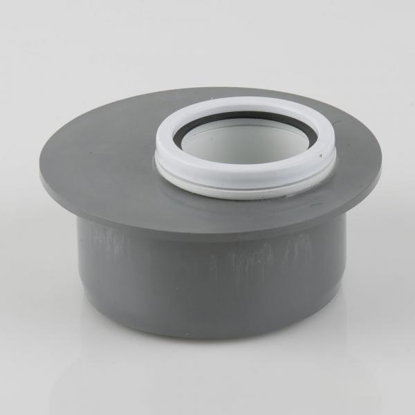 110mm X 50mm Soil Pipe Seal Accepts PushFit Waste Connector Black