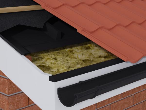 1mt Over Fascia Vent Black 25mm Airflow | Lintels Northwest
